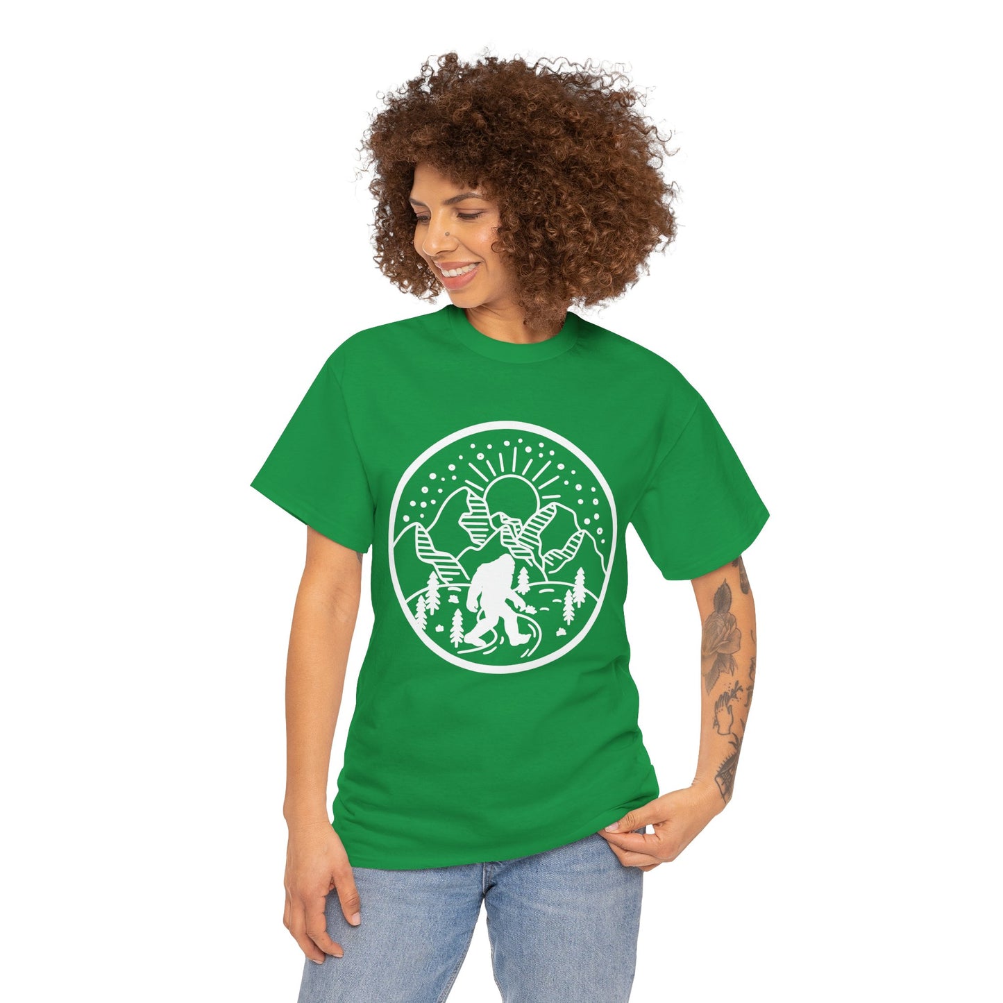 Two Bigfoot designs Heavy cotton T-shirt