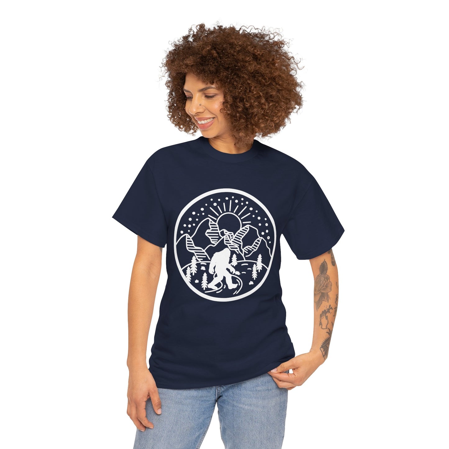 Two Bigfoot designs Heavy cotton T-shirt