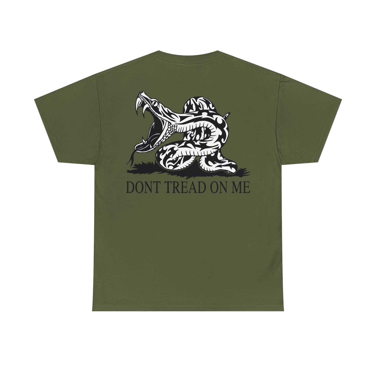 201 We are not descended from Fearful men / Don't tread on me two design t-shirt