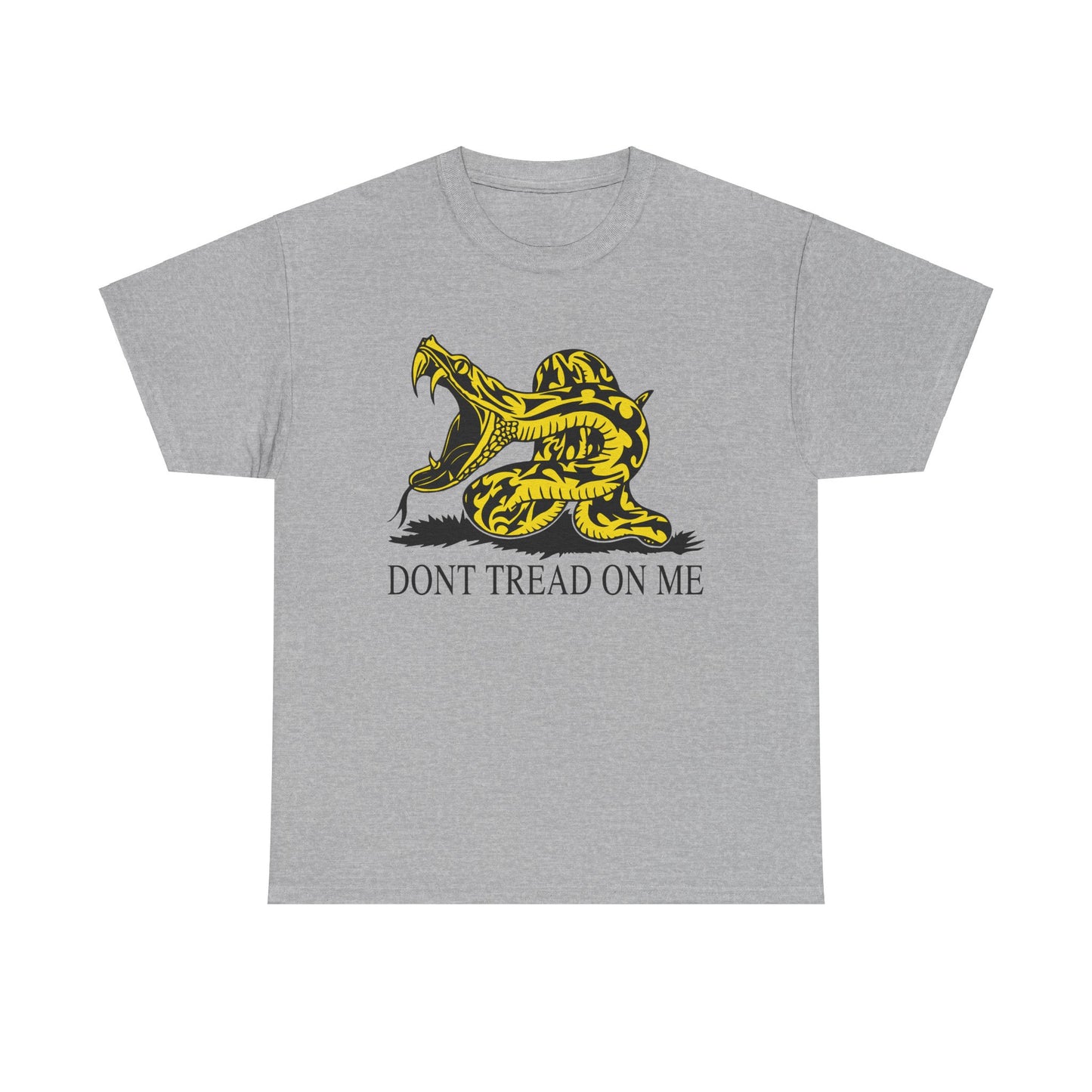 202 Don't Tread on Me - wide mouth snake design - Heavy T-shirt