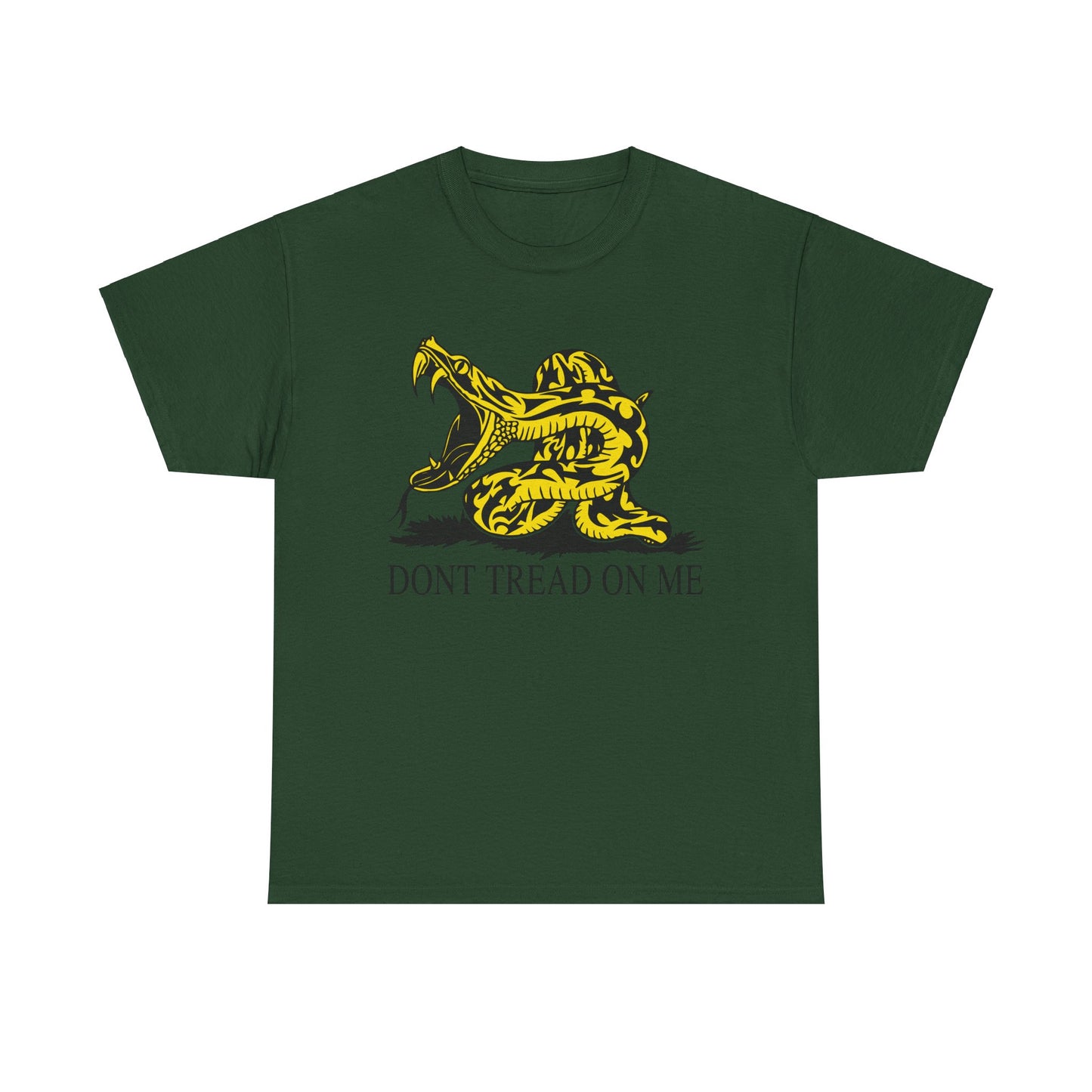 202 Don't Tread on Me - wide mouth snake design - Heavy T-shirt