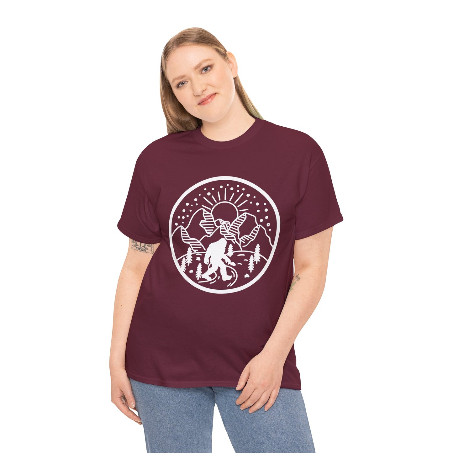 Two Bigfoot designs Heavy cotton T-shirt