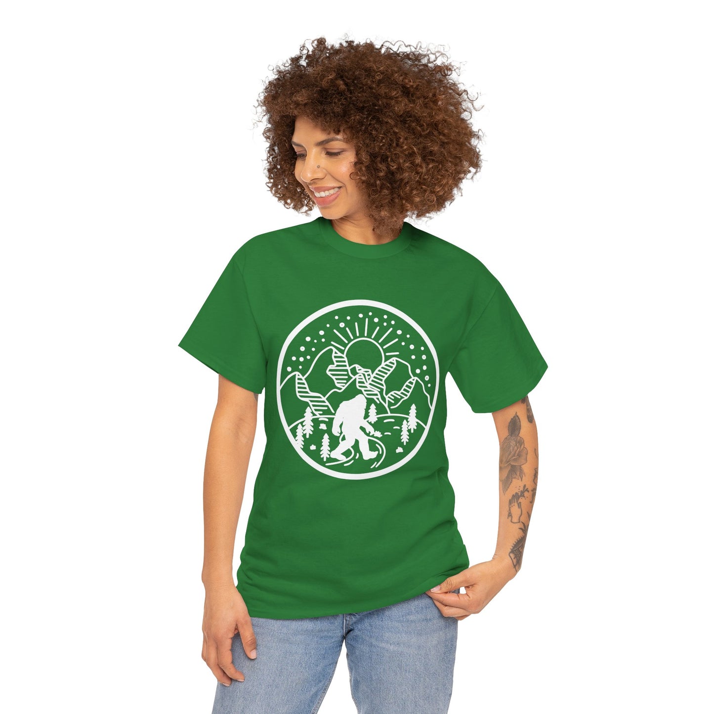 Two Bigfoot designs Heavy cotton T-shirt