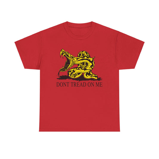 202 Don't Tread on Me - wide mouth snake design - Heavy T-shirt