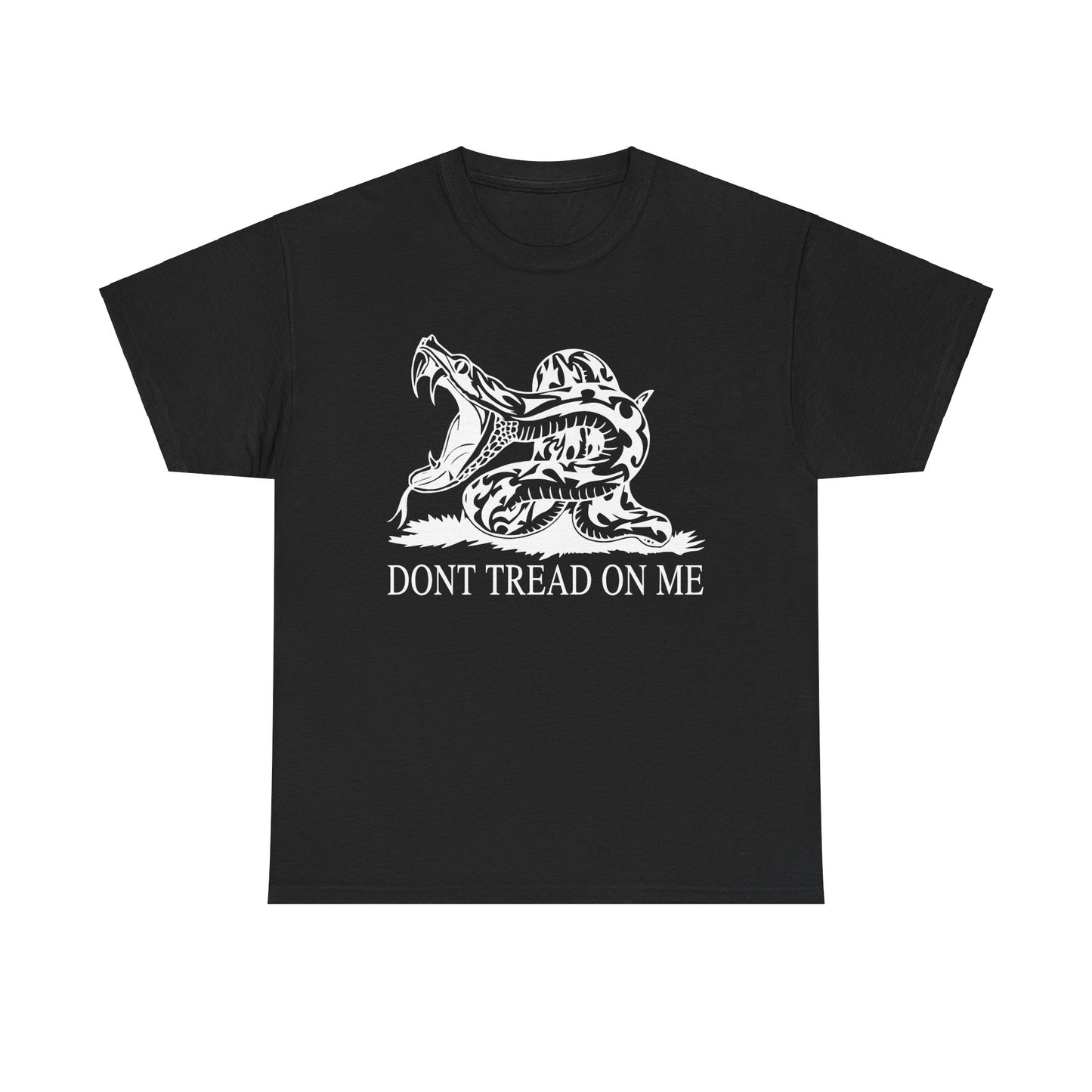 202 Don't Tread on Me - wide mouth snake design - Heavy T-shirt