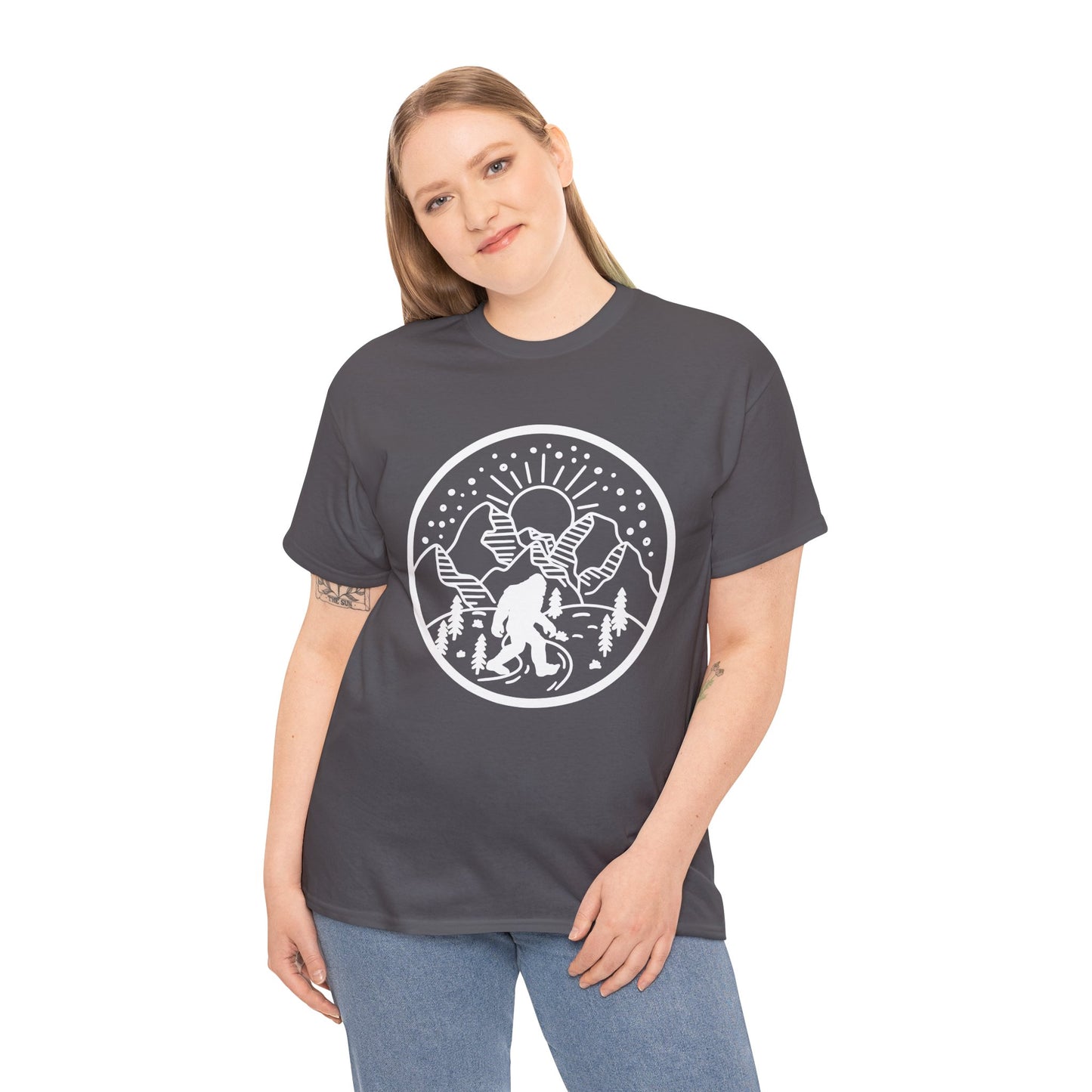 Two Bigfoot designs Heavy cotton T-shirt