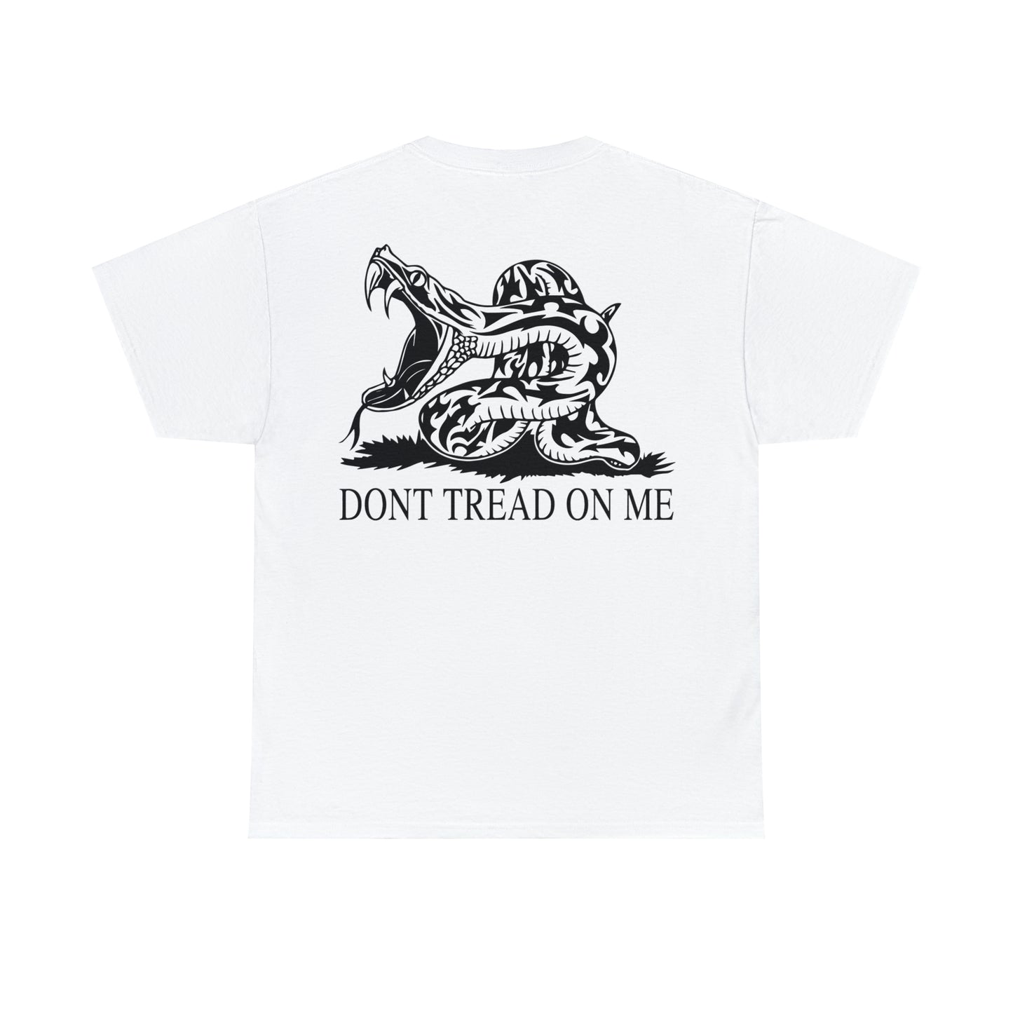 201 We are not descended from Fearful men / Don't tread on me two design t-shirt