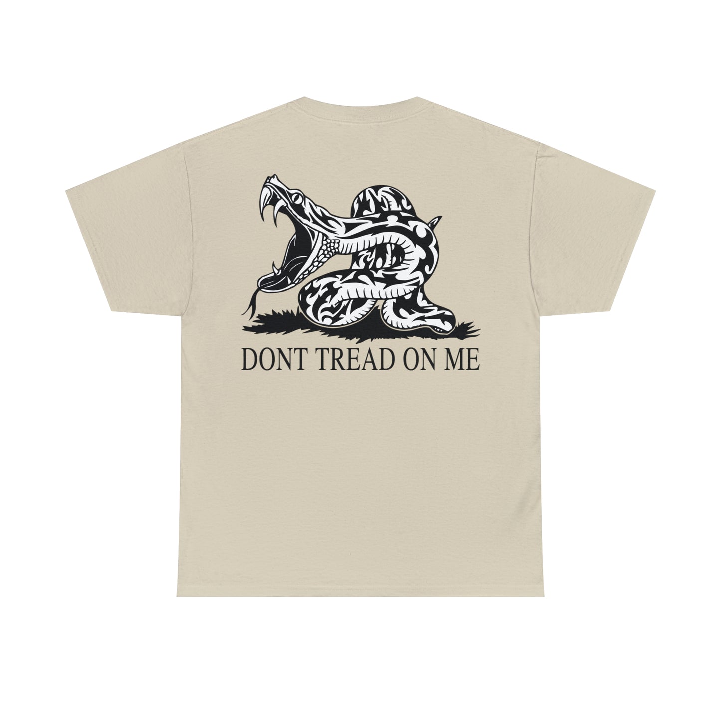 201 We are not descended from Fearful men / Don't tread on me two design t-shirt