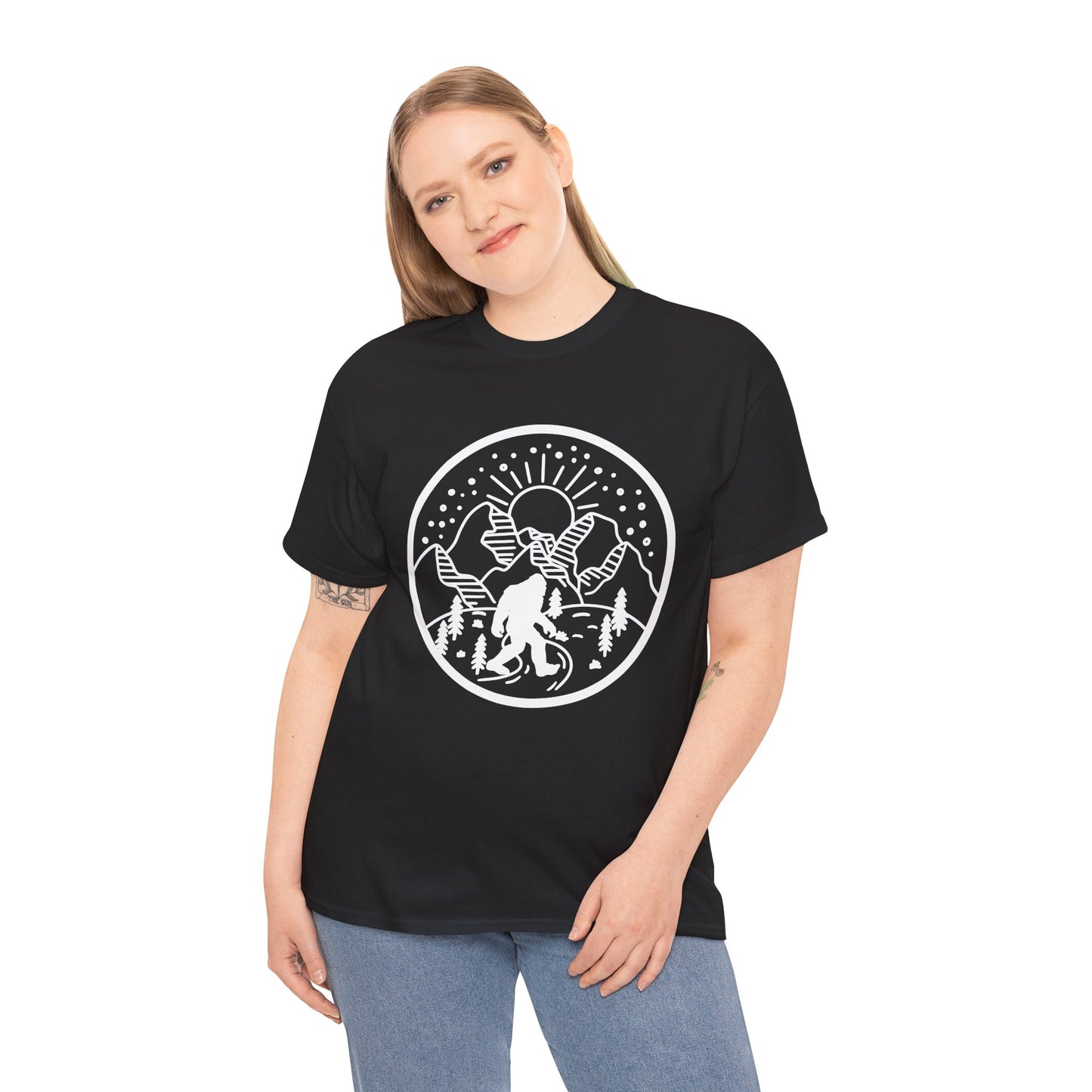 Two Bigfoot designs Heavy cotton T-shirt