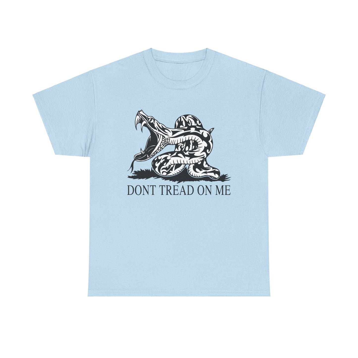 202 Don't Tread on Me - wide mouth snake design - Heavy T-shirt