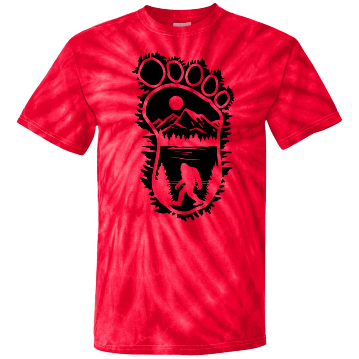 105 Bigfoot's Foot design Tie Dye T-Shirt