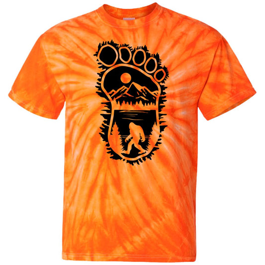 105 Bigfoot's Foot design Tie Dye T-Shirt