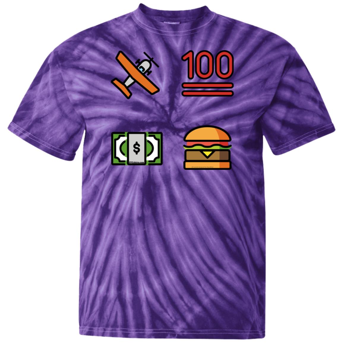 007 The 100 Dollar Hamburger tie-dye t-shirt