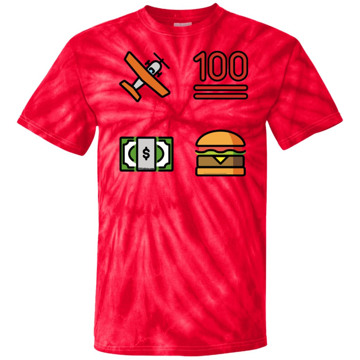 007 The 100 Dollar Hamburger tie-dye t-shirt