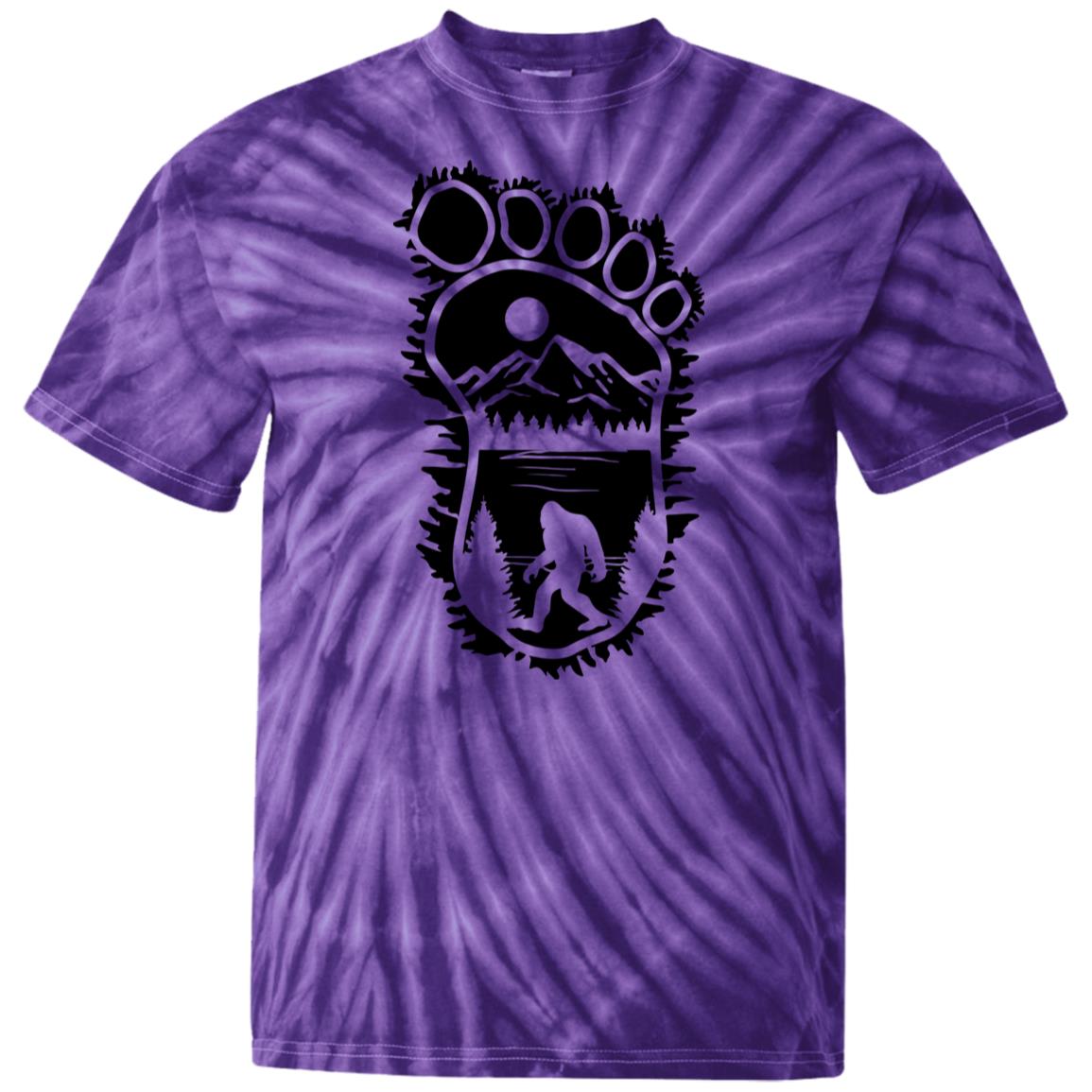 105 Bigfoot's Foot design Tie Dye T-Shirt