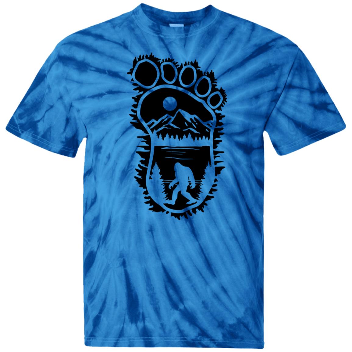 105 Bigfoot's Foot design Tie Dye T-Shirt